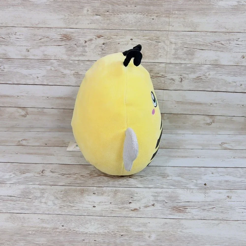 Squishmallow Kellytoy 10” Sunny The Yellow Bumble‎ Bee Hearts Plush Stuffed Toy